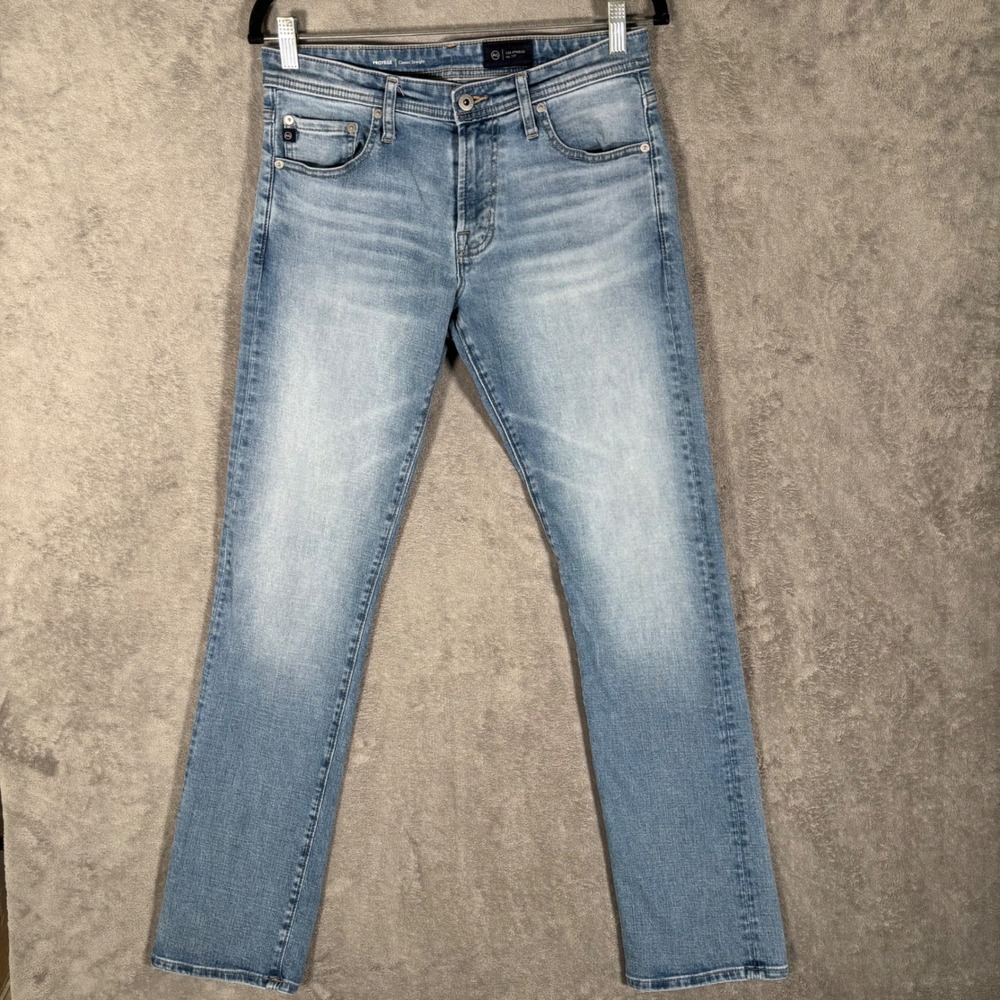 AG Adriano Goldschmied Protege Classic Straight Light Wash Jeans 30x34 1049SNC